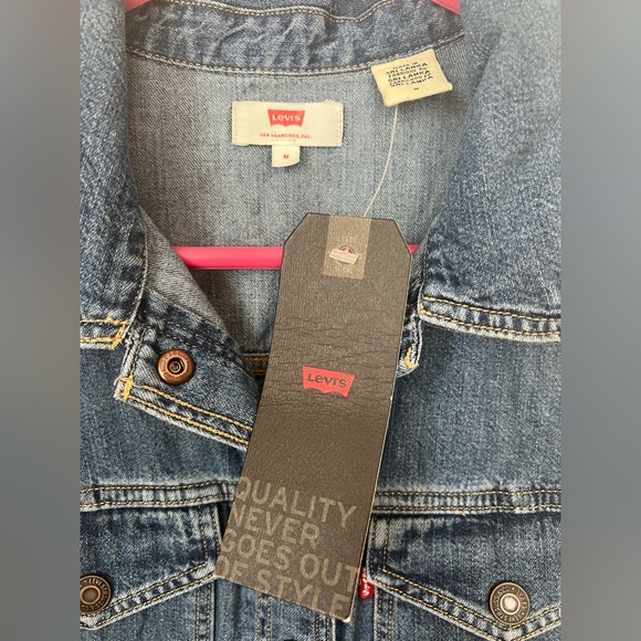 Levi’s Sleeveless Denim Shirt Dress NWT size medium - Picture 5 of 7